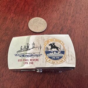 USS Paul Revere LPA 248 Belt Buckle